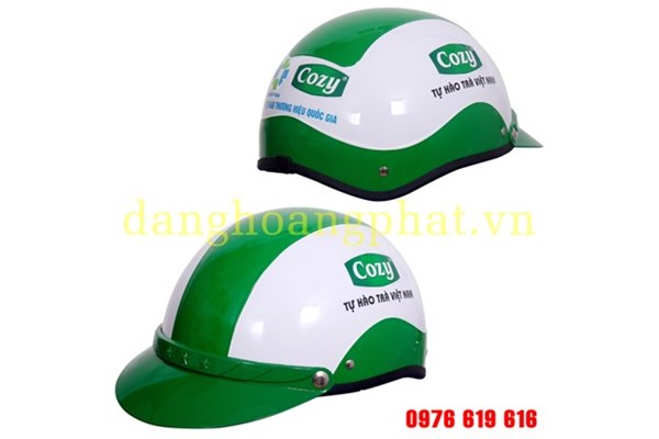 Mũ bảo hiểm logo Cozy - Mũ Bảo Hiểm Đặng Hoàng Phát - Công Ty TNHH Sản Xuất Thương Mại Đặng Hoàng Phát